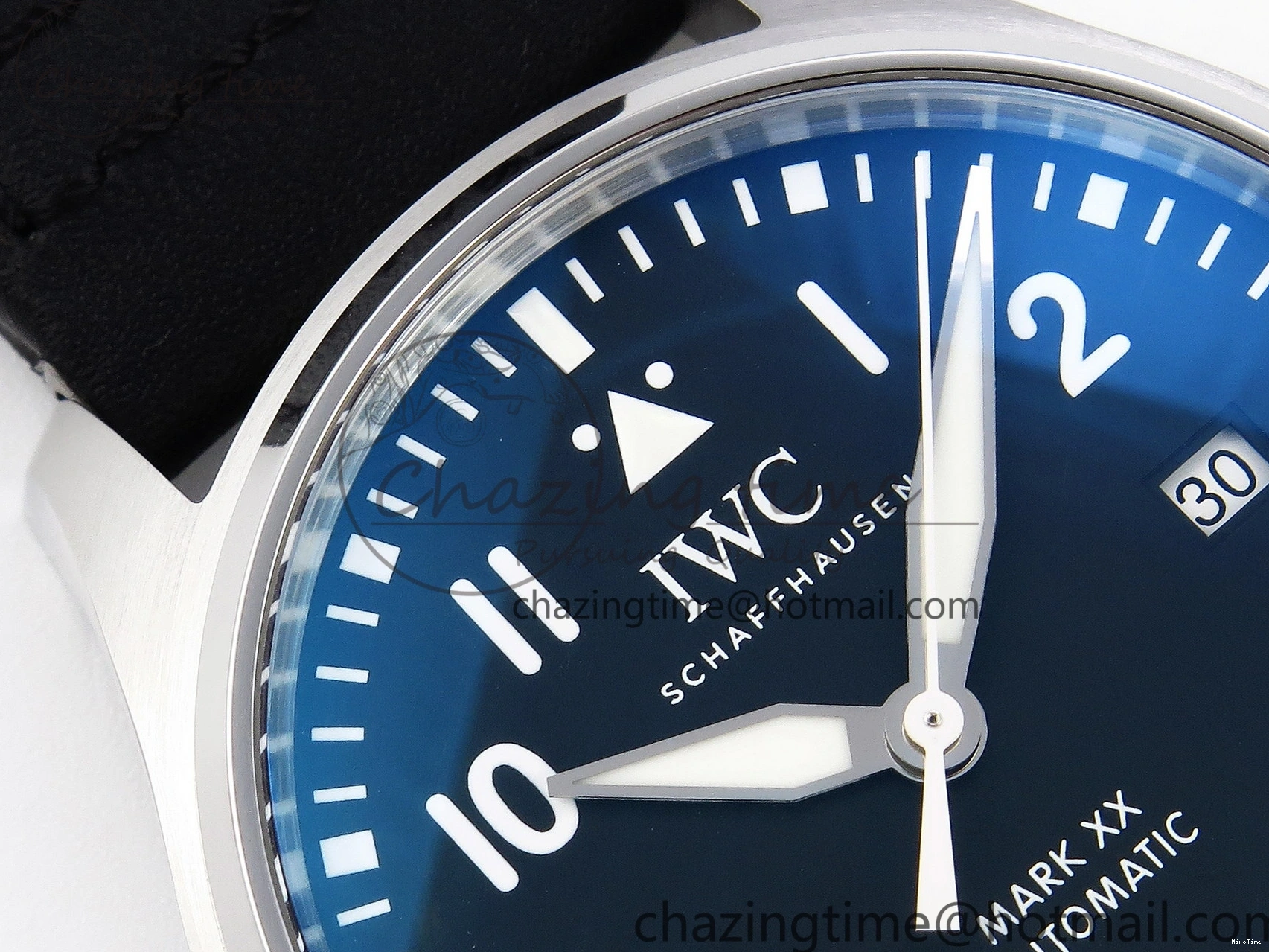 MIROTIME 0329 Pilot Mark XX IW328201 ZF 1:1 Best Edition Black Dial on Black Leather Strap A Affordable 7028